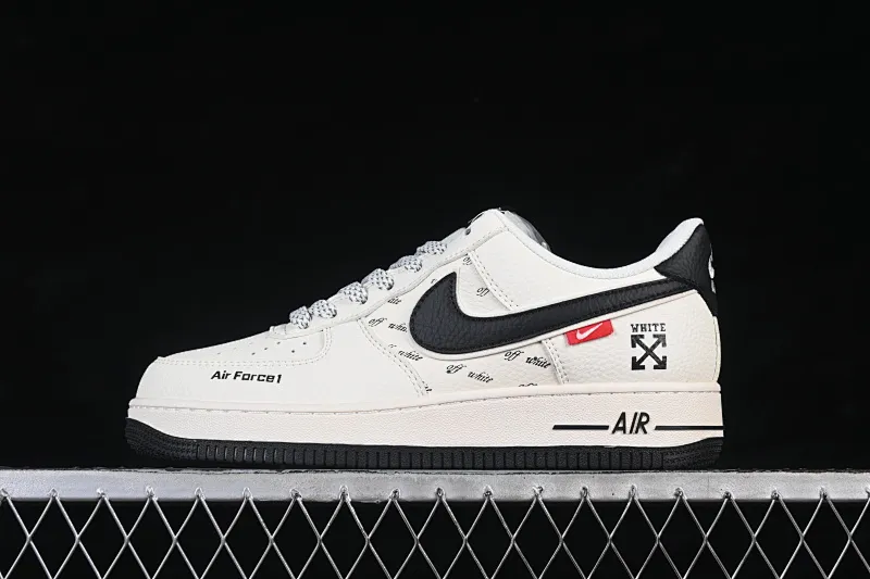 All categories Nk Air Force 1 Air Force series Nk Air Force 1 Low Air Force low top Nike Air Force 1'07 Low joint beige black hook Air Force 1 low top casual sneakers SM6668-117